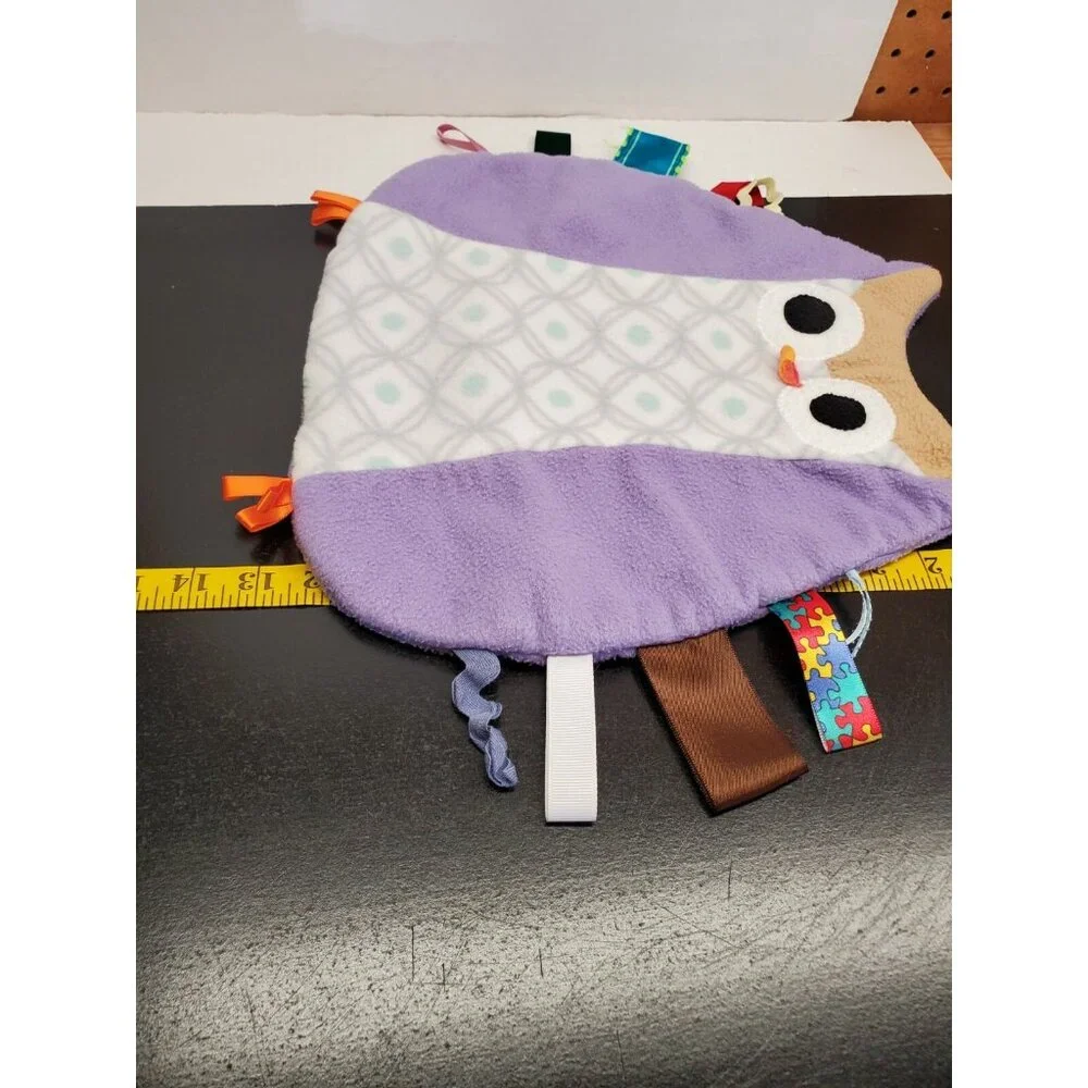 Purple Owl with LOTS of pull tabs flat lovee plush